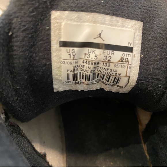 2/20 1Y Nike Air Jordan 5 Retro Olympic Gold & White GS - Picture 7 of 12